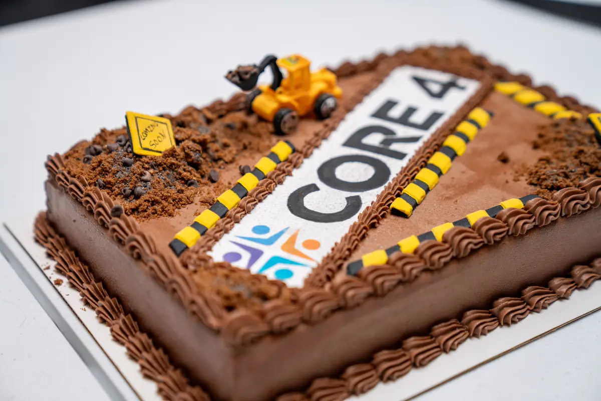 Core 4 groundbreaking cake