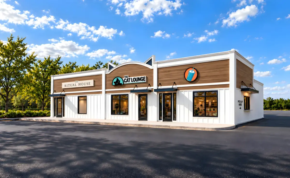 Rendering of the Core 4 retail building in Sauk Rapids