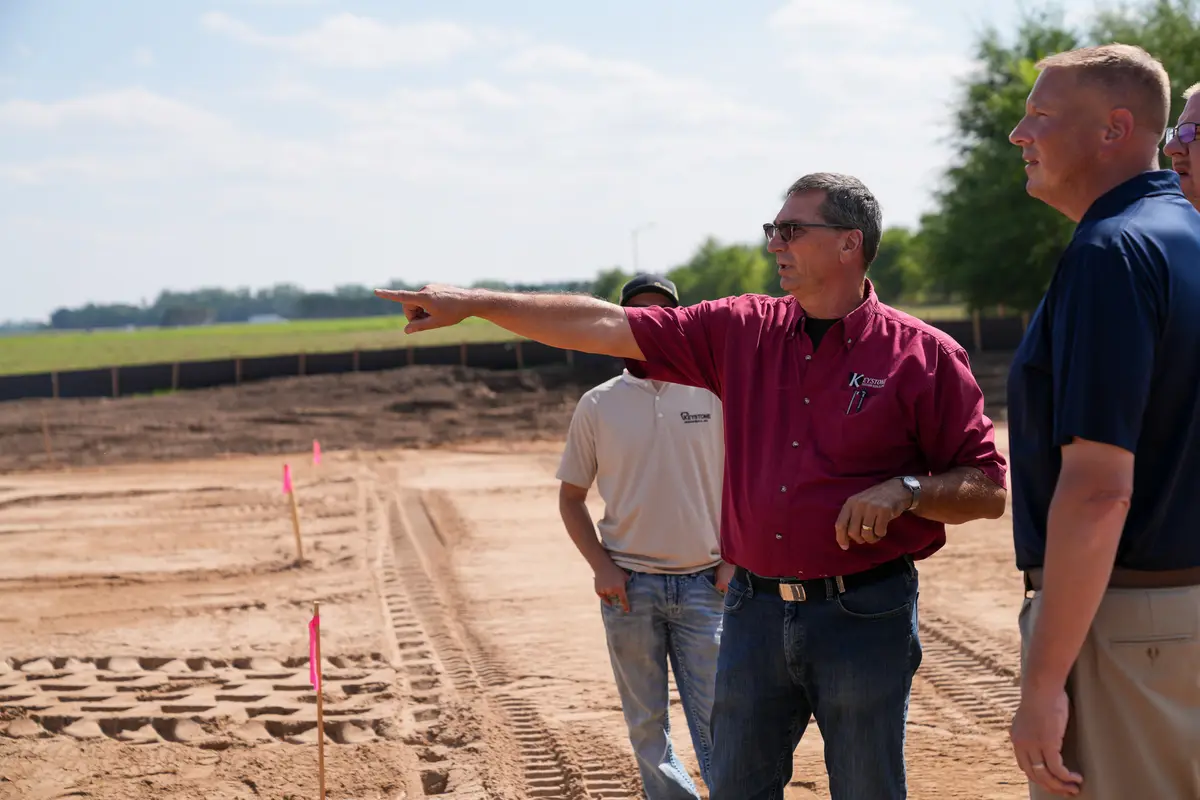 Talking through the site plan at MN Signature Care